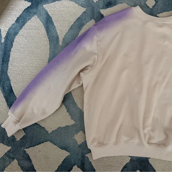 Wild Fable Cream Sweatshirt with Lavender Dip-Dye Shoulders - Picture 12 of 15